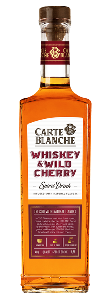 Настойка Carte Blanche Whiskey&Wild Cherry flavour